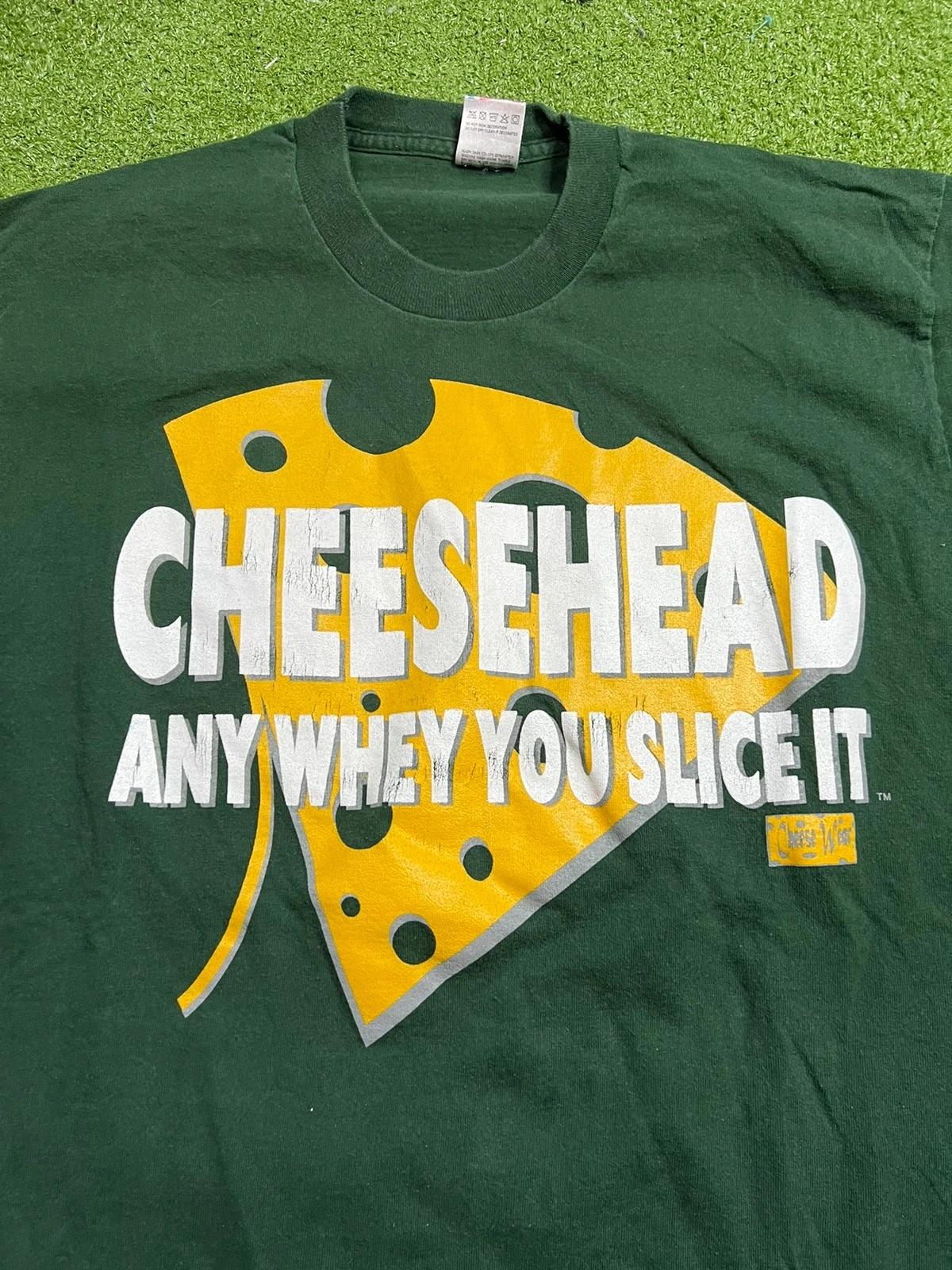 Vintage Style Cheesehead Any Whey You Slice It Green Packers Sweatshirt T-shirt Ideal Gift for NFL Fans - Image 2