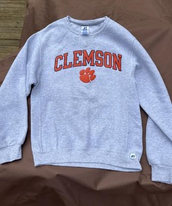 Vintage Style Clemson Russell University American Sweatshirt Gifts For Ncaa