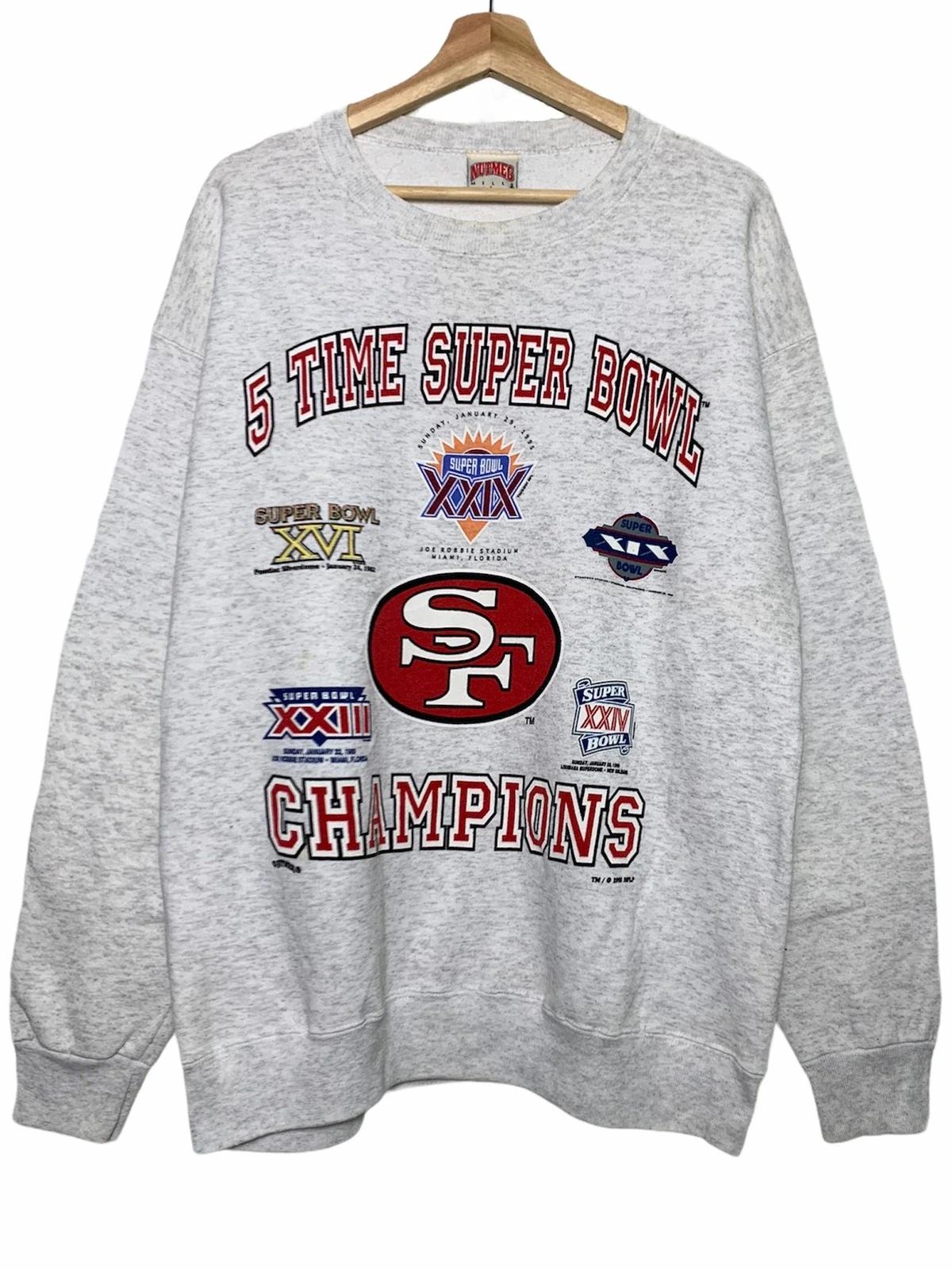Vintage Style Deadstock 90s San Francisco 49Ers Sweatshirt T-shirt, NFL Football Teams Gifts For Fans