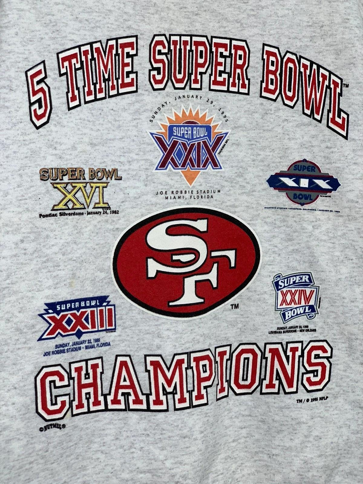 Vintage Style Deadstock 90s San Francisco 49Ers Sweatshirt T-shirt, NFL Football Teams Gifts For Fans - Image 2