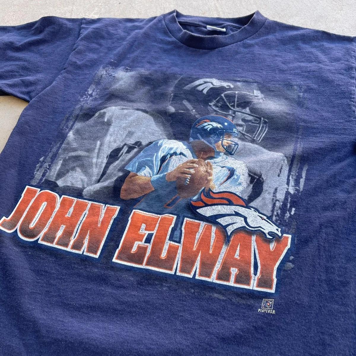 Vintage Style Denver Broncos John Elway Starter Sweatshirt T-shirt Ideal Gift for NFL Fans - Image 2