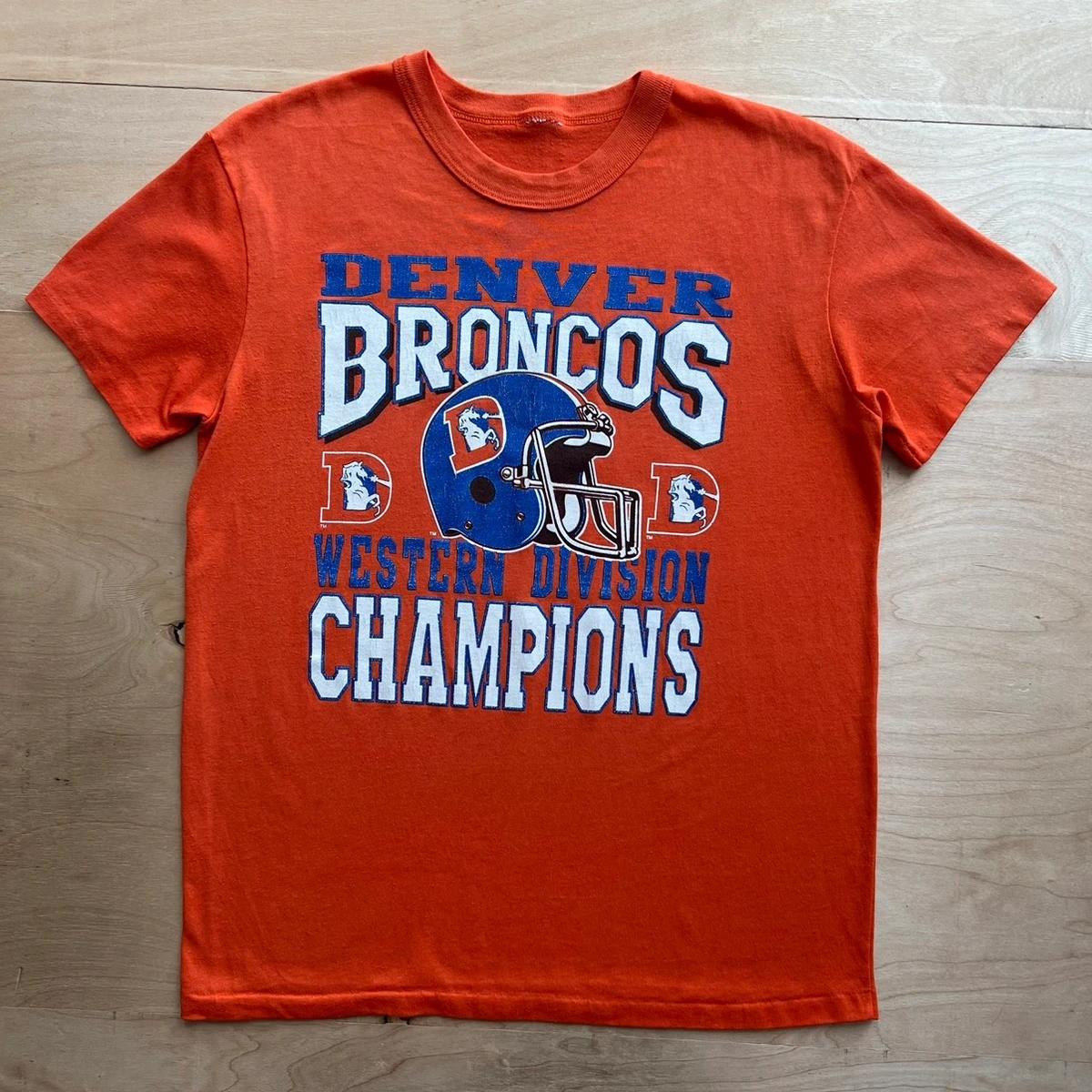 Vintage Style Denver Broncos Shirt Orange 80s NFL Football Champs Sweatshirt T-shirt, NFL Football Teams Gifts For Fans