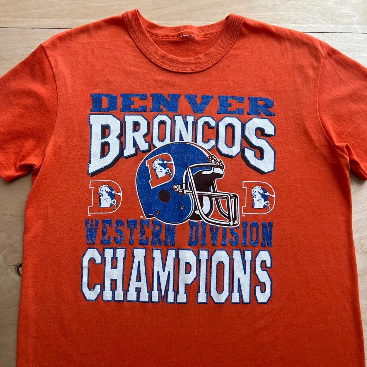 Vintage Style Denver Broncos Shirt Orange 80s NFL Football Champs Sweatshirt T-shirt, NFL Football Teams Gifts For Fans - Image 2