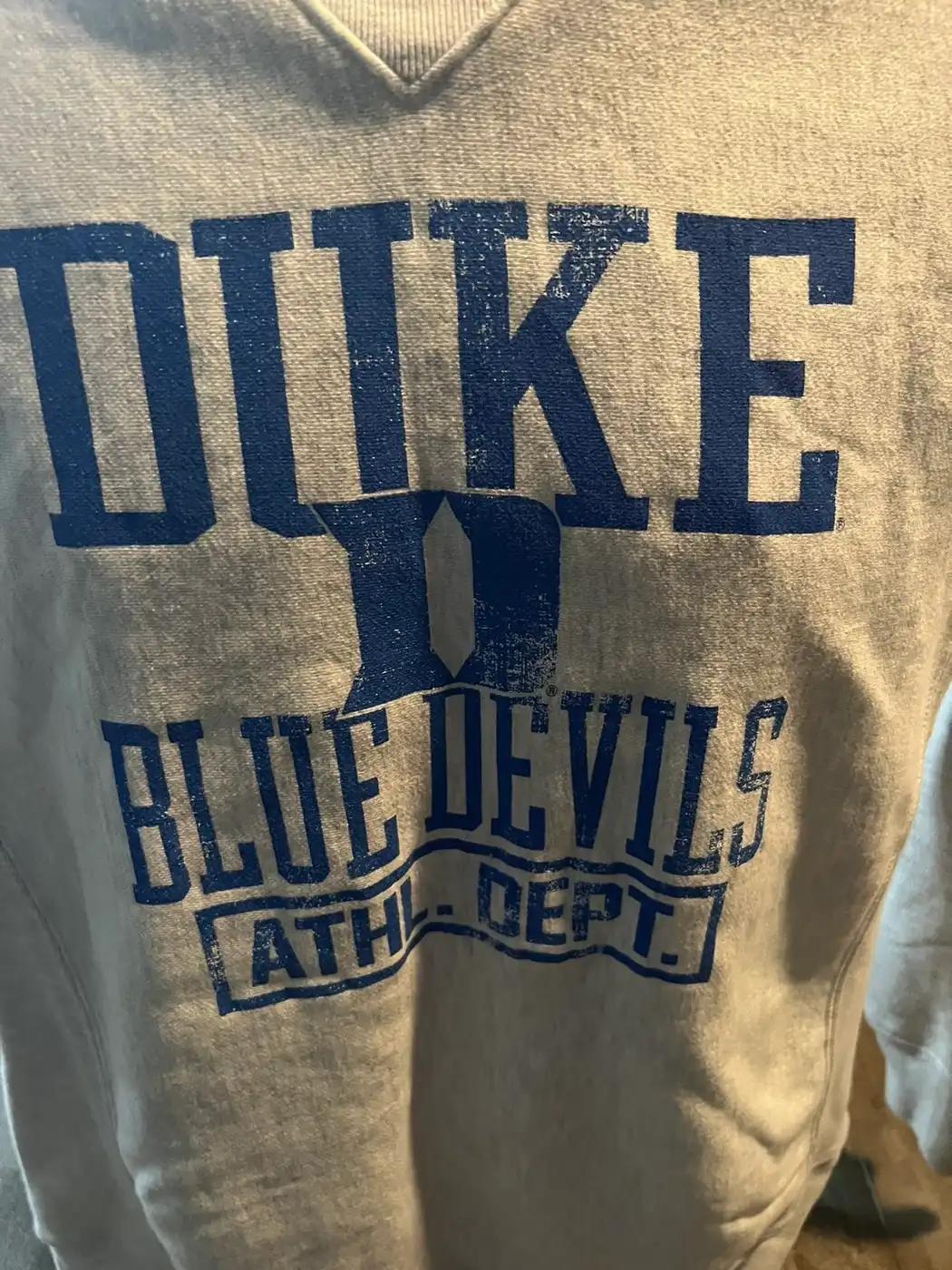 Vintage Style Duke Blue Devils University American Sweatshirt Gifts For Ncaa - Image 2