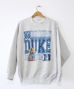 Vintage Style Duke University Blue Devils Sweatshirt Classic Duke Sweater
