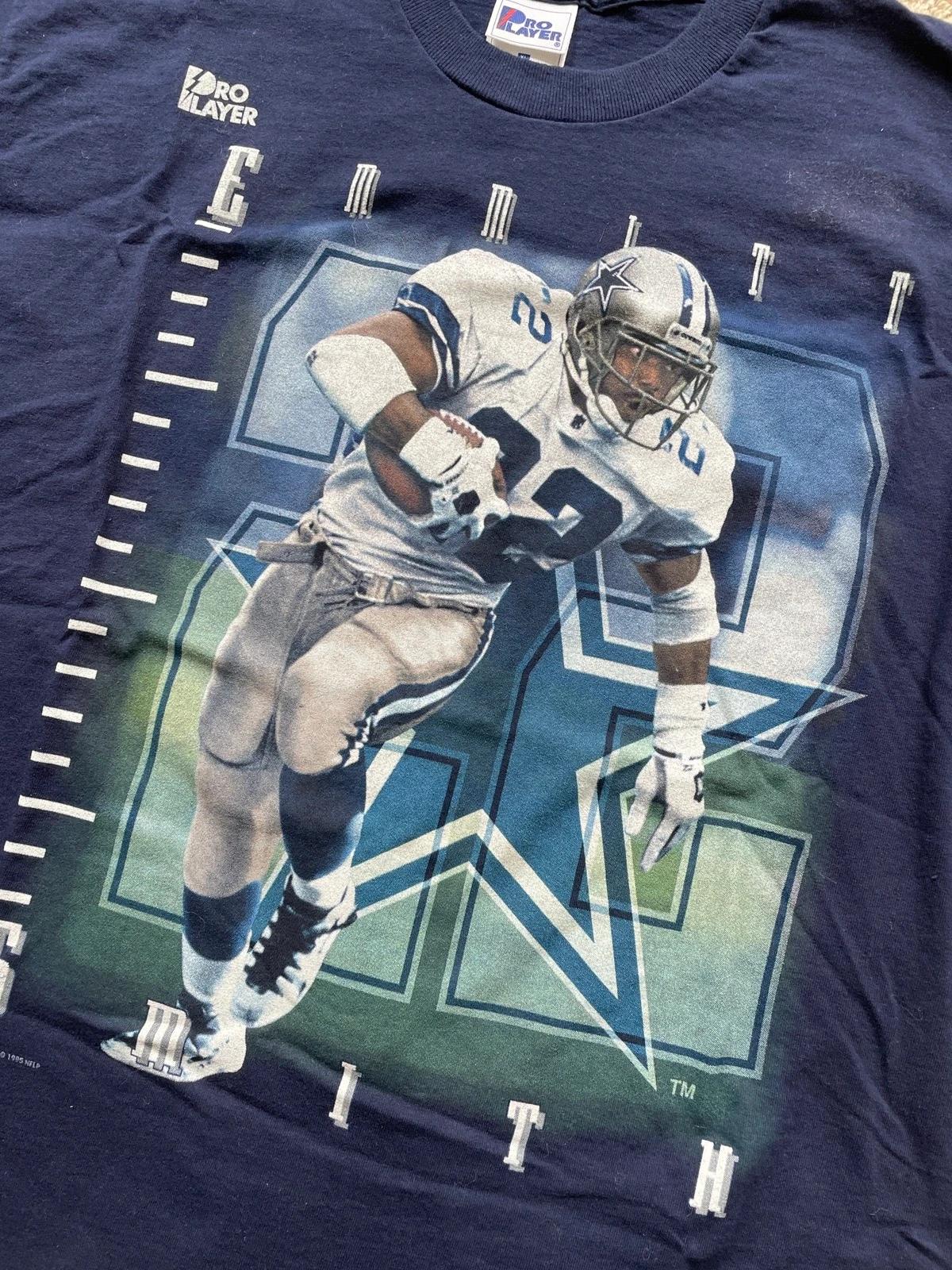 Vintage Style Emmitt Smith Dallas Cowboys Pro Player Sweatshirt T-shirt, NFL Football Teams Gifts For Fans - Image 2