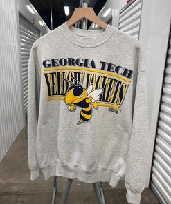Vintage Style Georgia Tech 90S Yellow Jackets T-Shirt Sweatshirt Hoodie American Football Gifts Lover