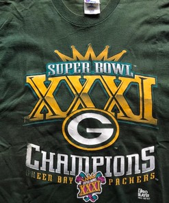 Vintage Style Green Bay Packer Super Bowl 31 Sweatshirt T-shirt Ideal Gift for NFL Fans