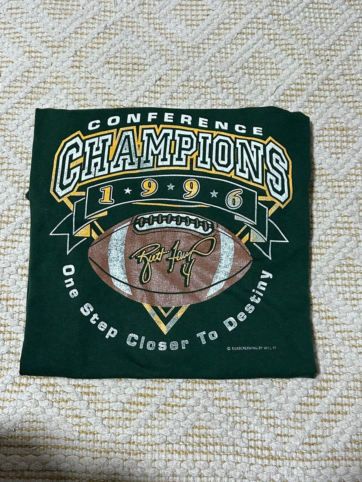 Vintage Style Green Bay Packers Conference Champions BretHoodie Sweatshirt Shirt Gifts for NFL Fans - Image 2