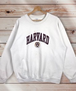 Vintage Style Harvard University Crewneck Sweatshirt Printed Spell Out Logo Harvard University Sweater Pullover Hoodie