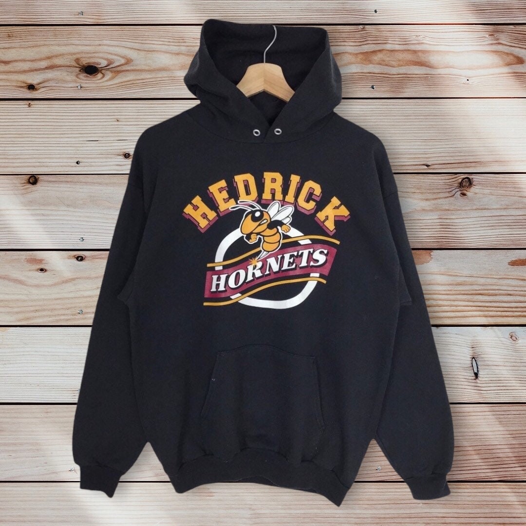 Vintage Style Hedrick Hornets Football Club Pullover Hoodie, Hedrick Hornets Sweater Pullover, Hoodie