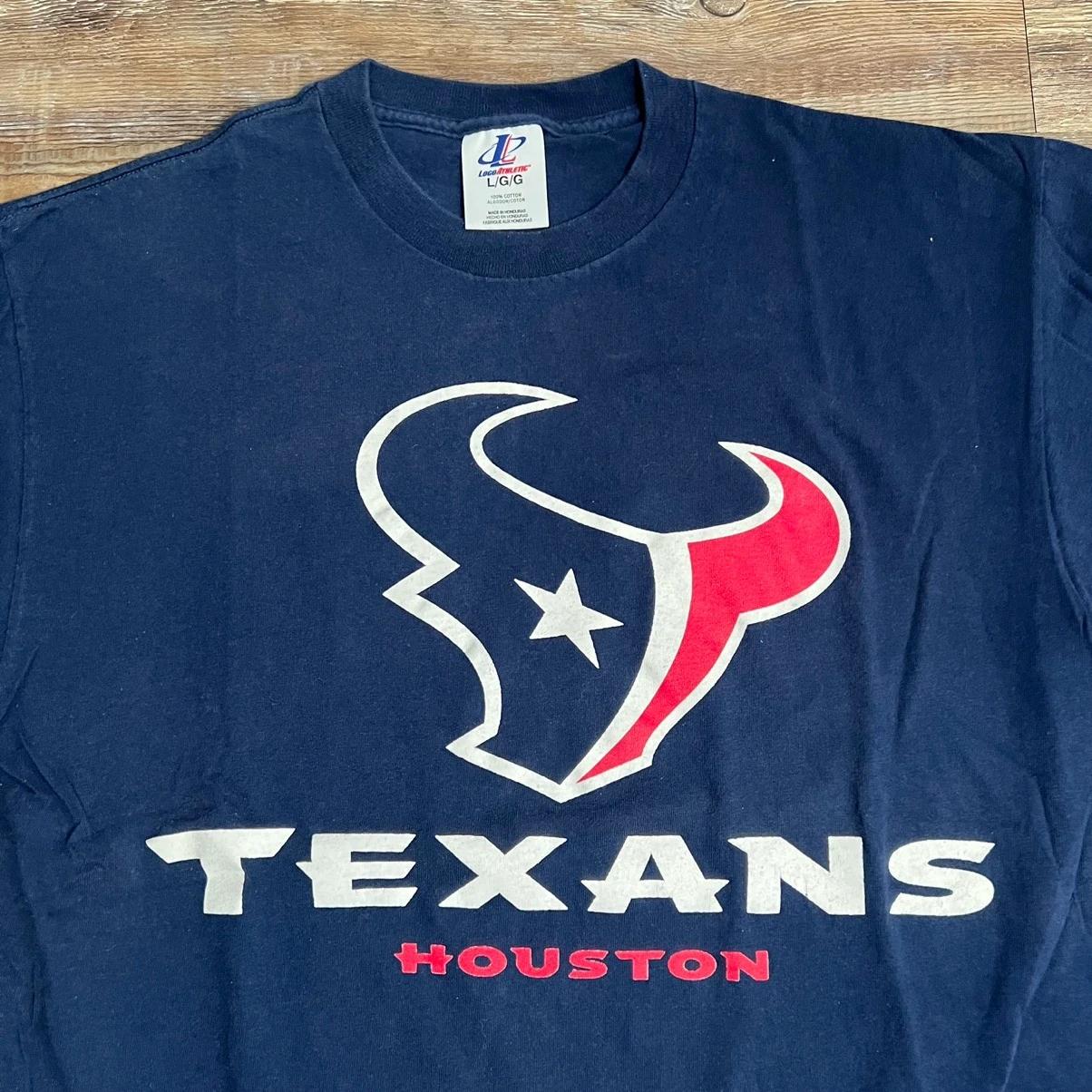 Vintage Style Houston Texans NFL Football Logo Athletic Sweatshirt T-shirt Ideal Gift for NFL Fans - Image 2