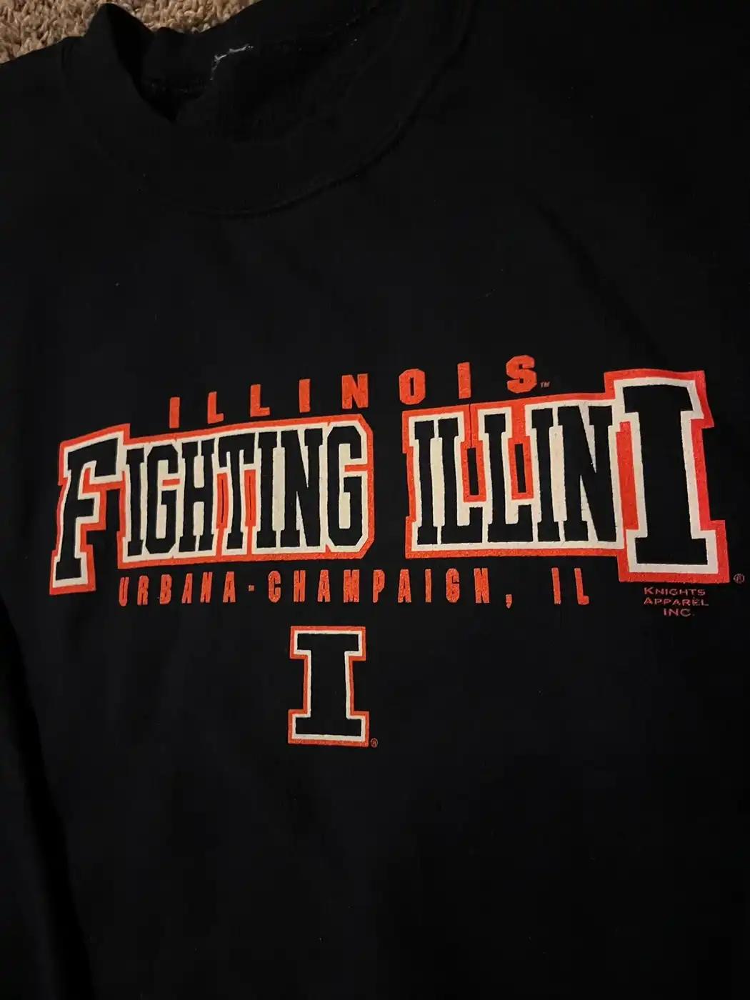 Vintage Style Illinois Fighting Illini Sweatshirt Hoodie Football Game Day T-Shirt Lover - Image 2