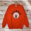 Vintage Style Illinois State University Crew Neck Sweatshirt, Illinois Fighting Illini Sweater Pullover