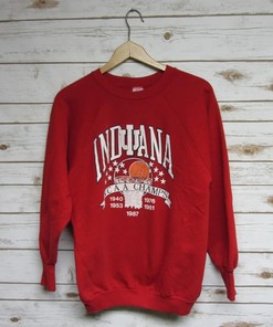 Vintage Style Indiana University Hoosiers Basketball Champions Sweatshirt, Indiana Hoosiers Sweater