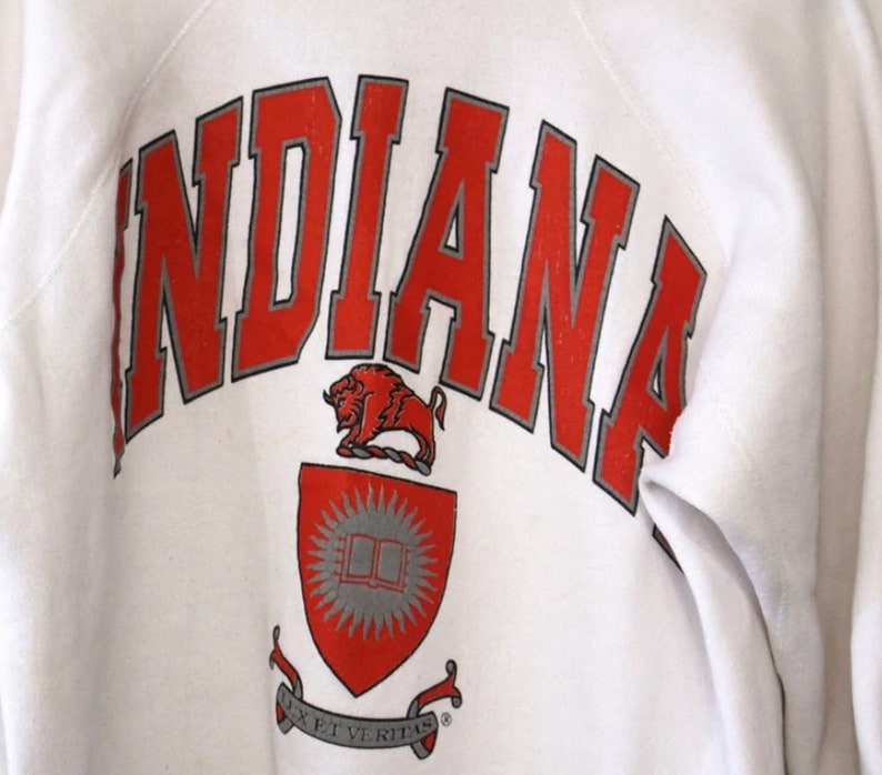 Vintage Style Indiana University Hoosiers Sweatshirt, Indiana Shirt, Hoodie - Image 2