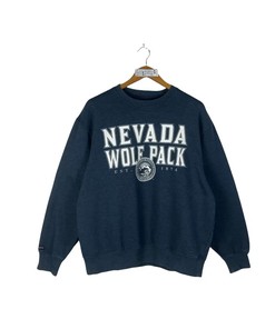 Vintage Style Jansport University Of Nevada Wolf Pack Sweatshirt Hoodie Football Game Day T-Shirt Lover