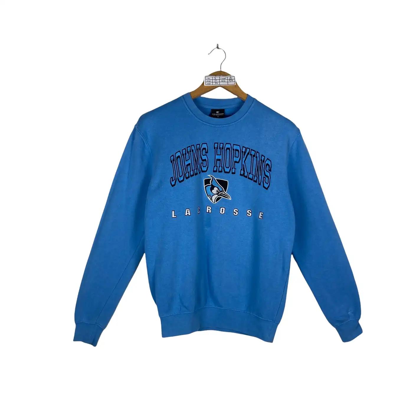 Vintage Style John Hopkins Lacrosse Sweatshirt Hoodie Football Game Day T-Shirt Lover
