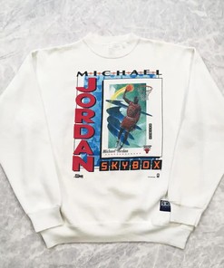 Vintage Style Jordan Skybox Card 1991 Bulls Bna Sweatshirt Pullover Hoodie Reprinted Gift For Bna Fans