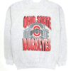 Vintage Style Jostens Ohio State Buckeyes Big Spell Out Logo University American Sweatshirt Gifts For Ncaa