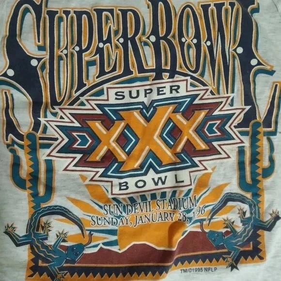 Vintage Style Logo Athletic Super Bowl 30 Sweatshirt T-shirt Ideal Gift for NFL Fans - Image 2