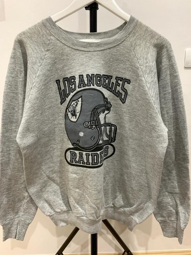 Vintage Style Los Angeles Raiders Sweatshirt T-shirt Ideal Gift for NFL Fans