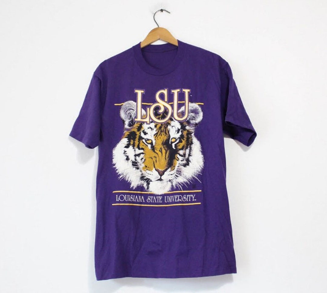 Vintage Style Louisiana State University Lsu Tigers T-Shirt, Vintage Style 90 Shirt Lsu Sweater, Hoodie