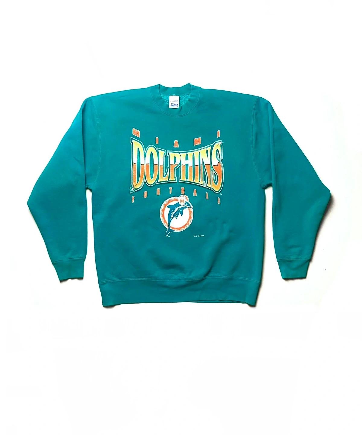 Vintage Style Miami Dolphins 1994 Big Logo Sweatshirt T-shirt Ideal Gift for NFL Fans