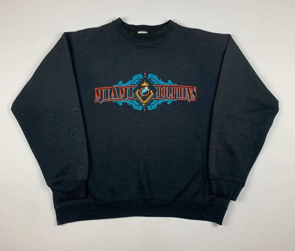 Vintage Style Miami Dolphins Thrashed Sweatshirt T-shirt Ideal Gift for NFL Fans