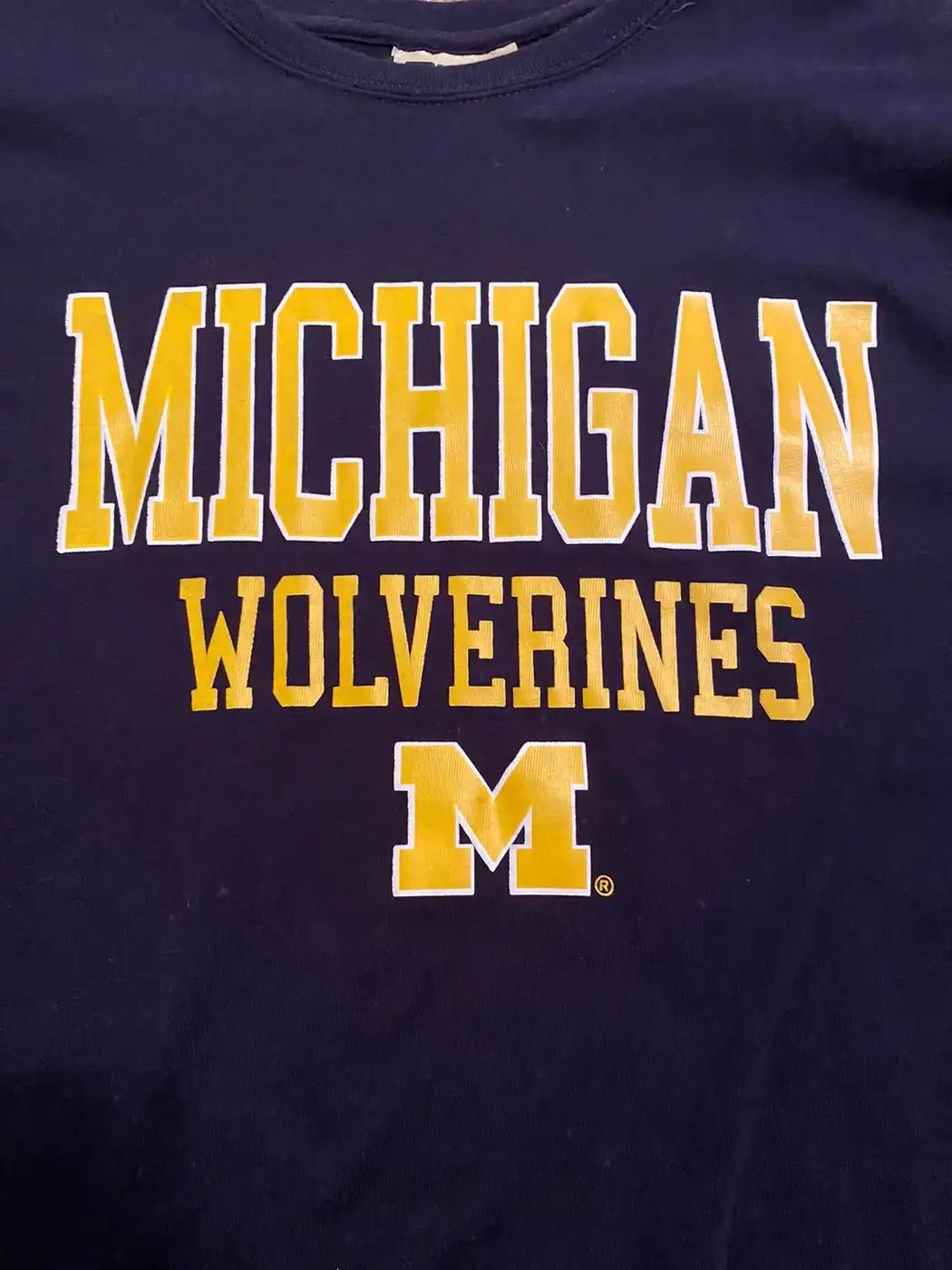 Vintage Style Michigan Wolverines University American Sweatshirt Gifts For Ncaa - Image 2