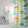 Vintage Style Mid Century Modern Shower Curtain - Sophisticated Bathroom Decor