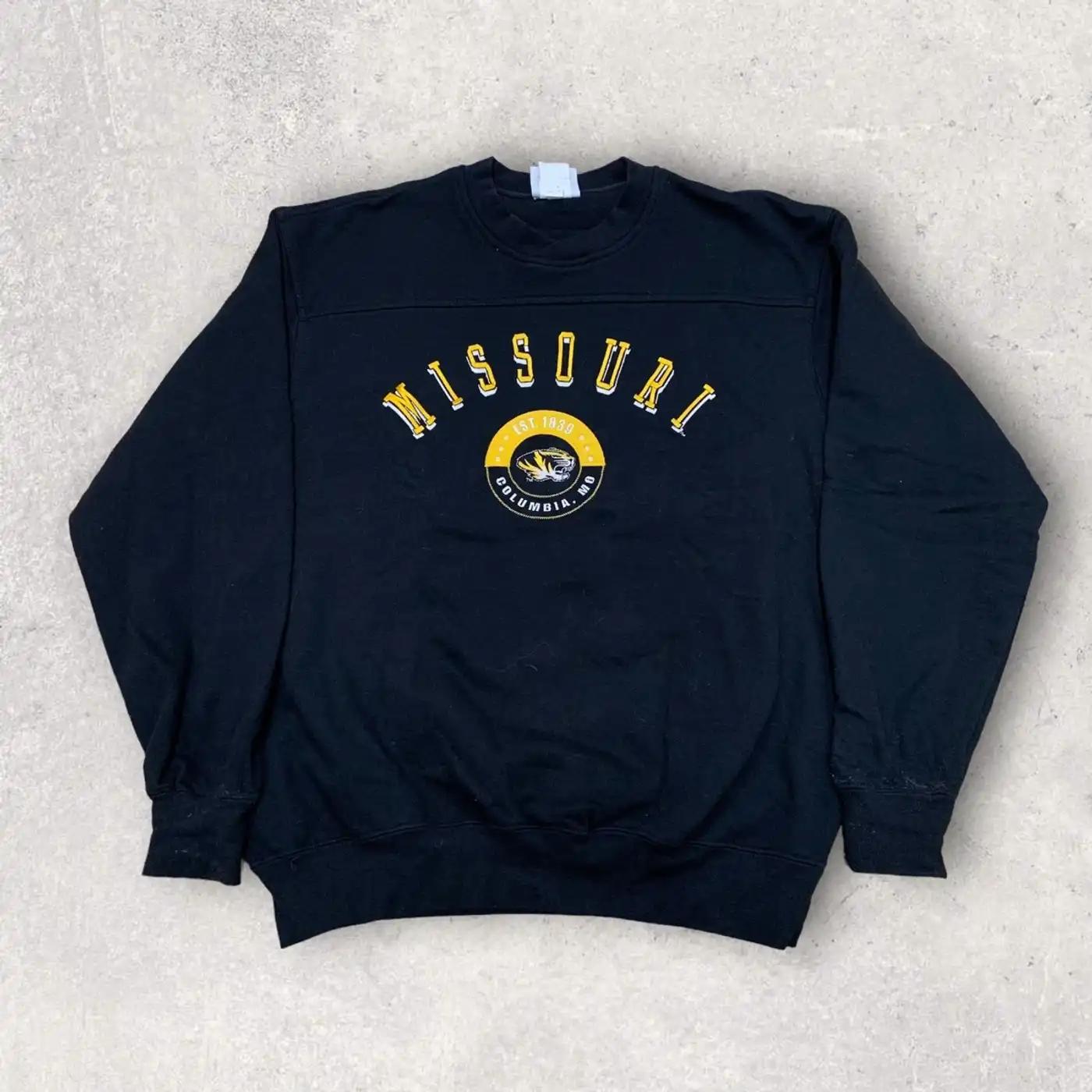 Vintage Style Missouri Tigers T-Shirt Sweatshirt Hoodie American Football Gifts Lover