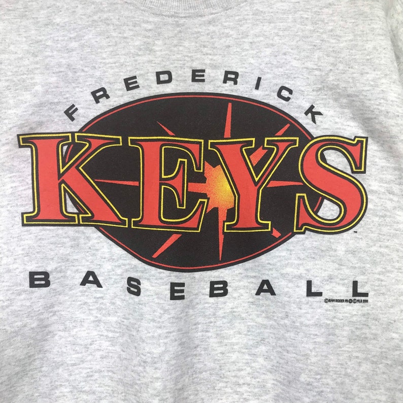 Vintage Style Mlb Frederick Keys Crewneck Sweatshirt, Mlb Frederick Keys Sweater Pullover - Image 2