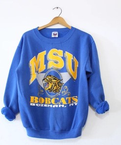 Vintage Style Montana State University Bobcats Sweatshirt, Vintage Style 90S Shirt Bobcats Sweater