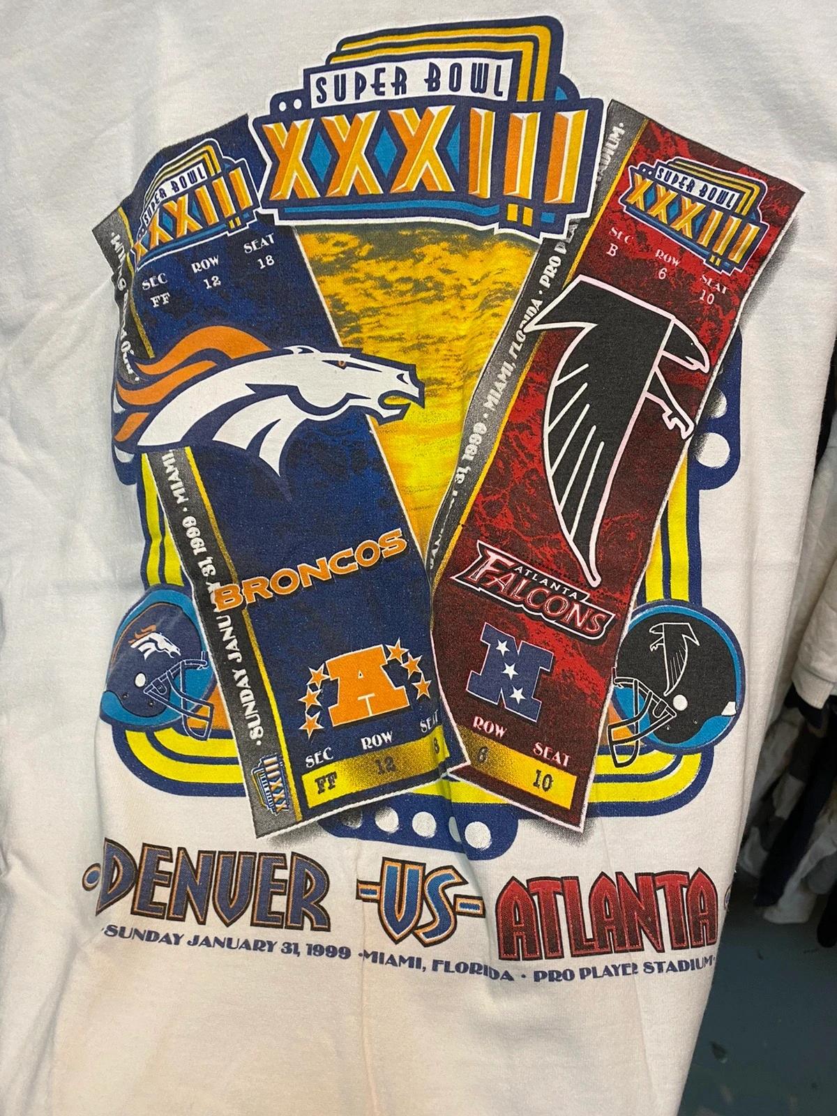 Vintage Style NFL Denver Vs Atlanta 1999 Pro Player Sweatshirt T-shirt, NFL Football Teams Gifts For Fans - Image 2