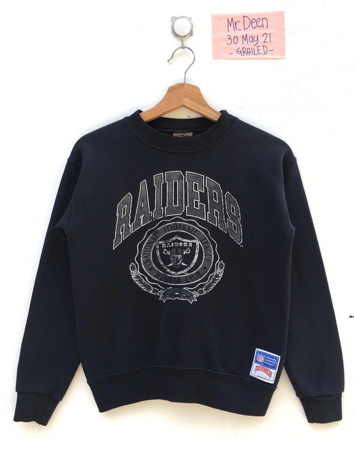 Vintage Style NFL Oakland Raiders Big Logo Member Sweatshirt T-shirt Ideal Gift for NFL Fans