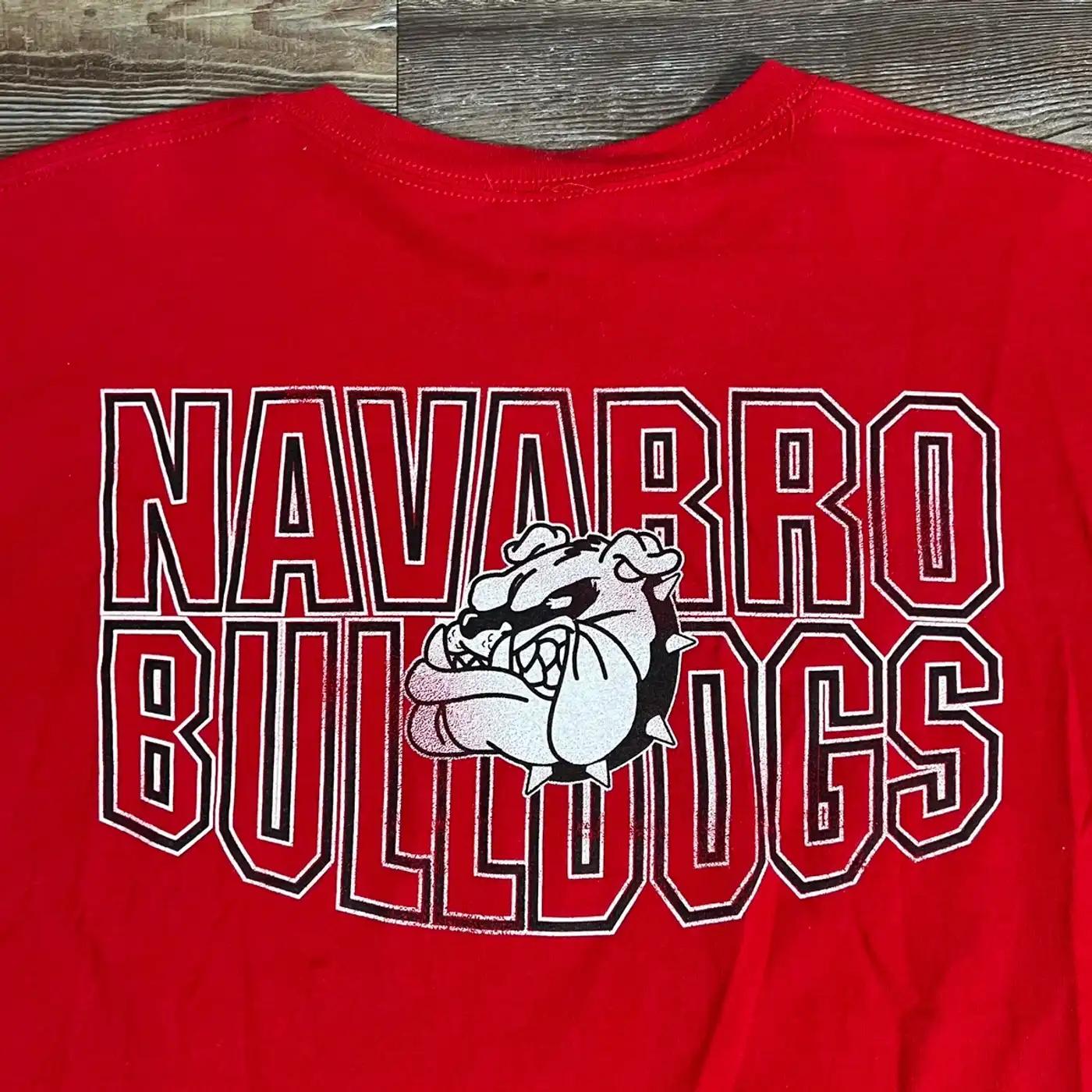 Vintage Style Navarro College Bulldogs Double-Sided T-Shirt Sweatshirt Hoodie American Football Gifts Lover - Image 2