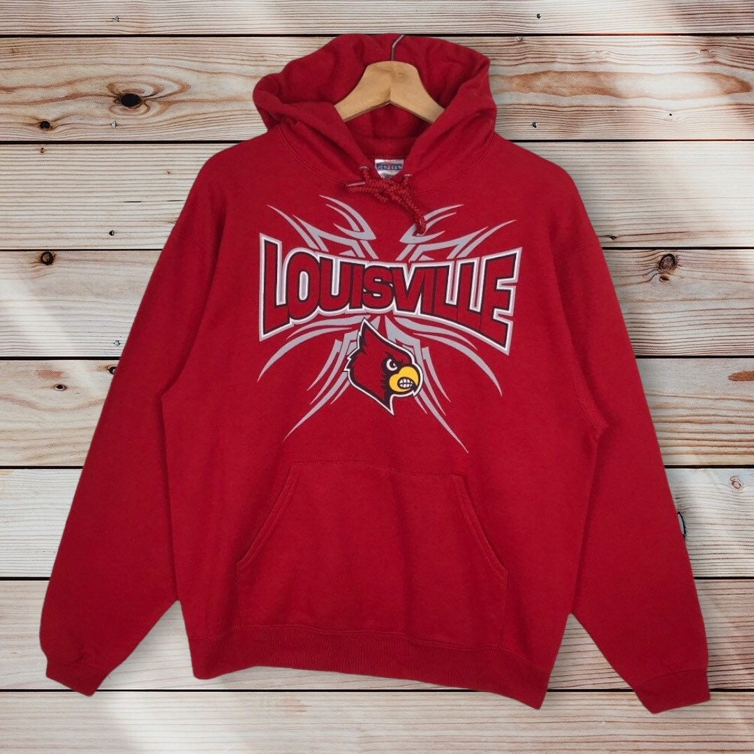 Vintage Style Ncaa Louisville Cardinals Pullover Hoodie, Ncaa Louisville Cardinals Sweater Pullover Hoodie