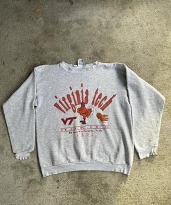 Vintage Style Ncaa Virginia Tech Hokies Collegiate T-Shirt Sweatshirt Hoodie American Football Gifts Lover