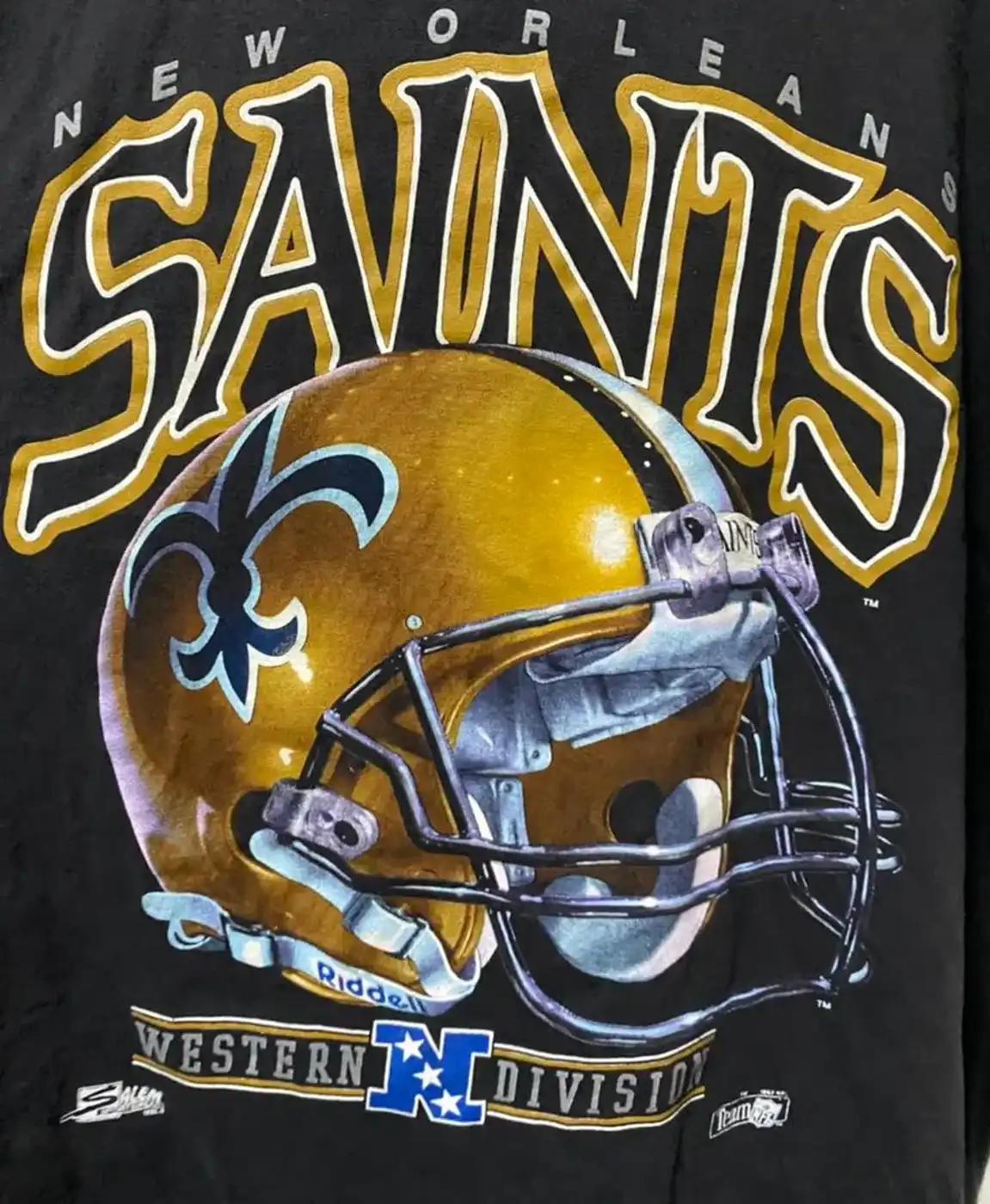 Vintage Style New Orleans Saints Western Division Last Drop T Shirt Hoodie Sweatshirt Gift For Fans - Image 2