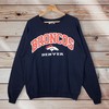 Vintage Style Nfl Denver Broncos Crew Neck Sweatshirt Mirror, Nfl Unisex Clothing