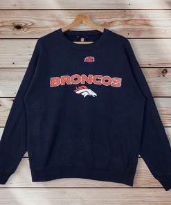 Vintage Style Nfl Denver Broncos Crew Neck Sweatshirt, Nfl Denver Broncos Sweater Pullover Unisex Clothing