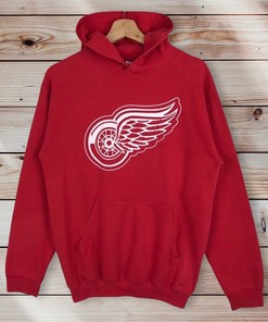 Vintage Style Nhl Detroit Red Wings Pullover Hoodie Printed Big Logo Nhl Detroit Red Wings Sweater Pullover, Hoodie
