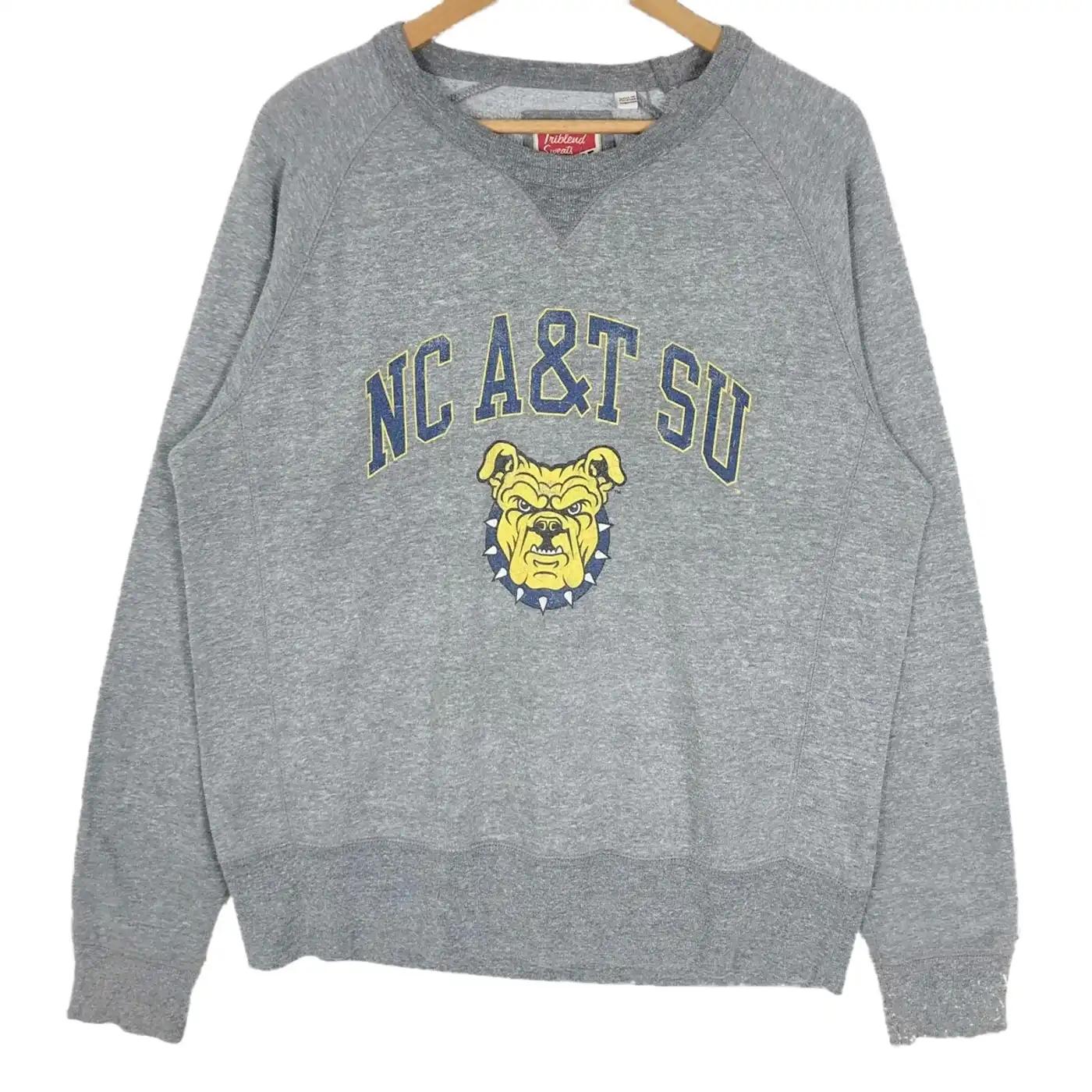Vintage Style North Carolina A&T State University T-Shirt Sweatshirt Hoodie American Football Gifts Lover