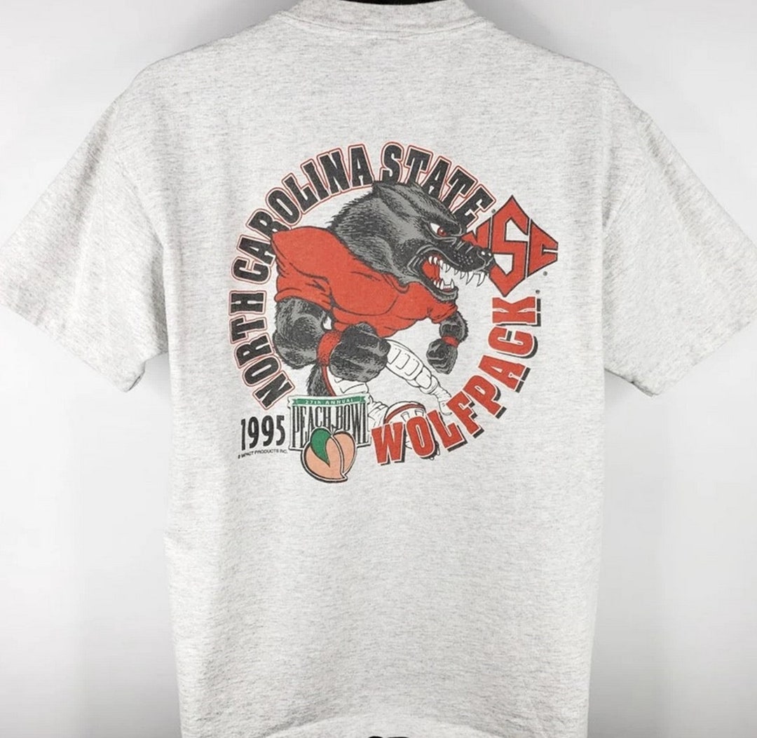 Vintage Style North Carolina State University Wolfpack Peach Bowl Champions T-Shirt, North Carolina State Sweatshirt
