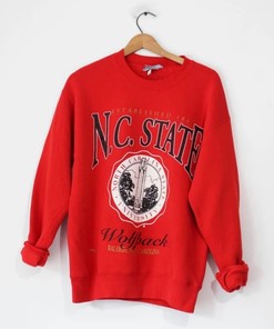 Vintage Style North Carolina State University Wolfpack Sweatshirt, North Carolina Sweater