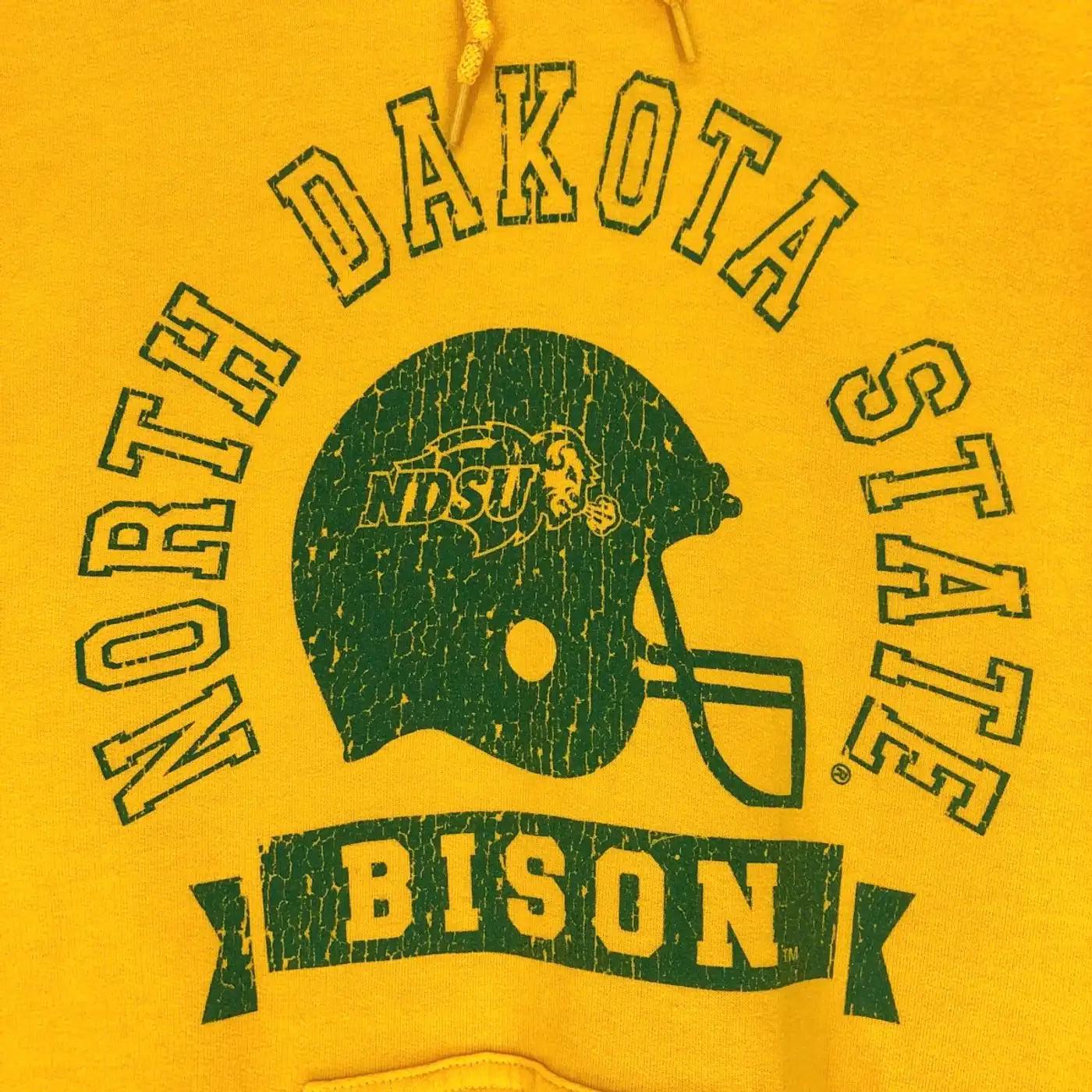 Vintage Style North Dakota State University Bison T-Shirt Sweatshirt Hoodie American Football Gifts Lover - Image 2