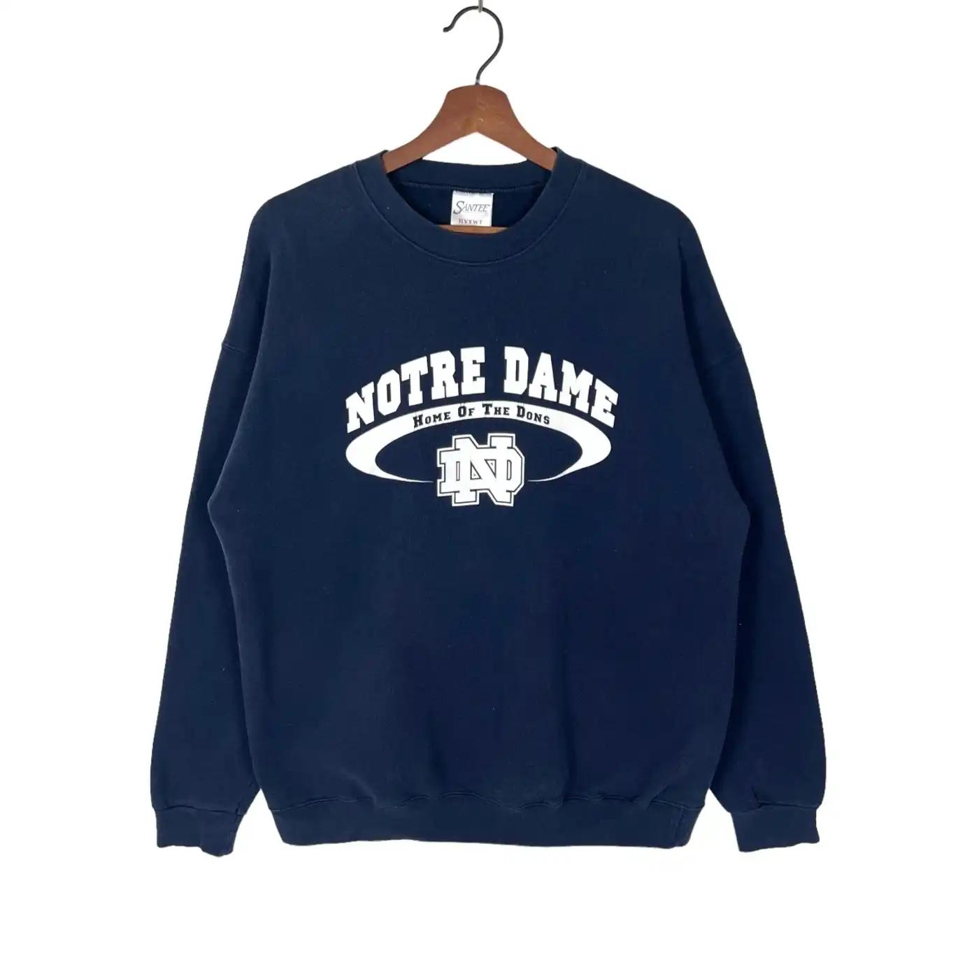 Vintage Style Notre Dame Home Of The Dons Sweatshirt Hoodie Football Game Day T-Shirt Lover