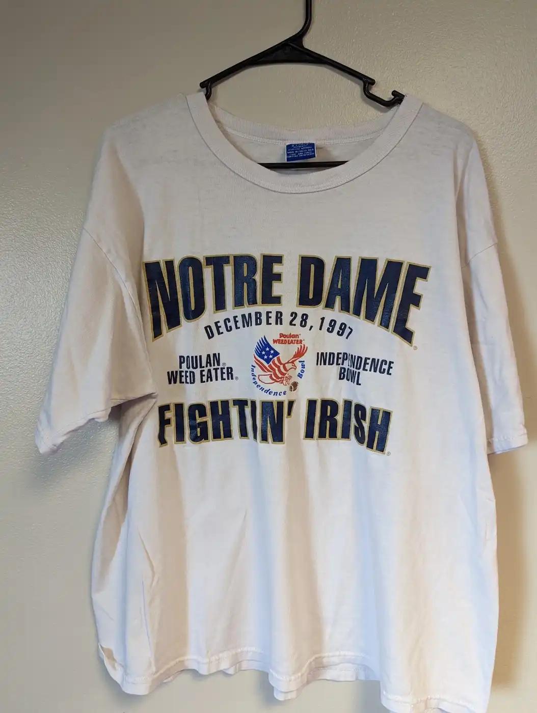 Vintage Style Notre Dame Independence Bowl T-Shirt Sweatshirt American Football Sweatshirt Sports Gifts