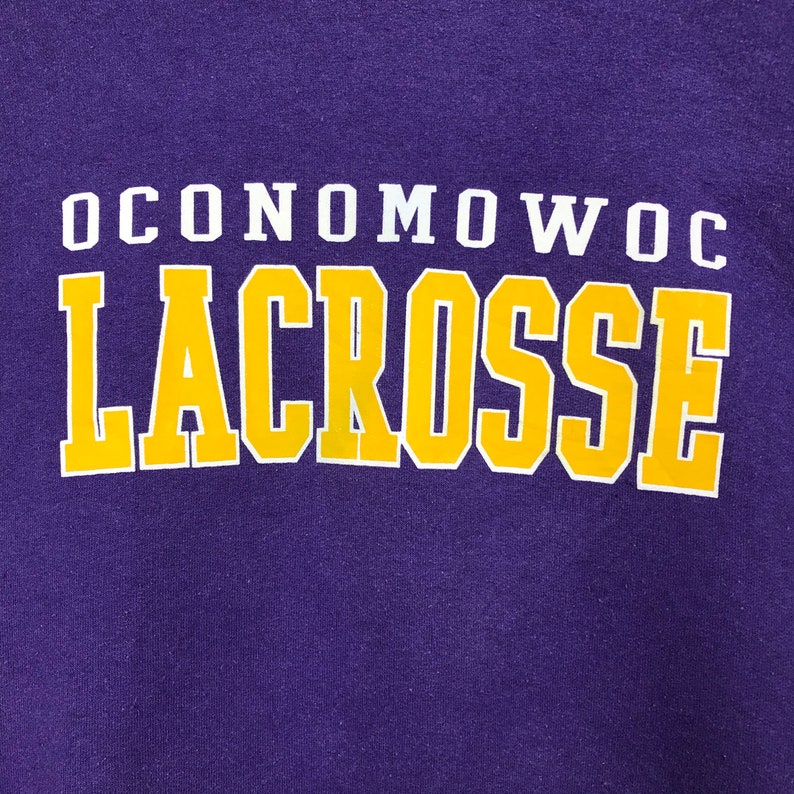 Vintage Style Oconomowoc Lacrosse Pullover Hoodie Hoodie - Image 2